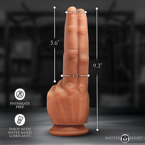 Master Series The Pleaser Double Finger Dildo by XR Brands