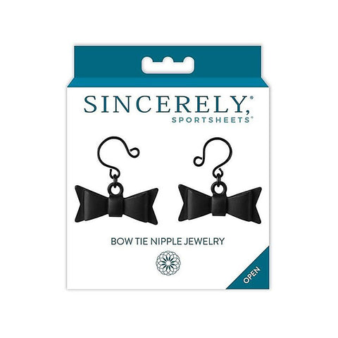 Sincerely Bow Tie Adjustable Nipple Jewelry by Sportsheets