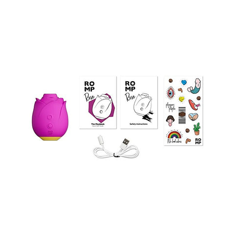 Romp Rose 2.0 Vibrating Clitoral Massager by Love Honey