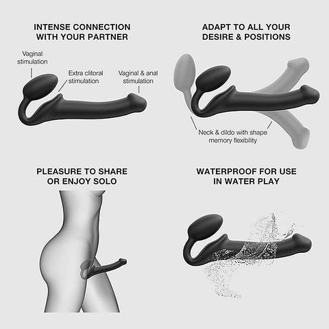 NEW Bendable Strap-On Silicone Dildo by Strap-On-Me
