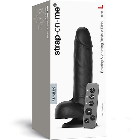 Rotating and Vibrating Realistic Dildo Large by Strap-On-Me