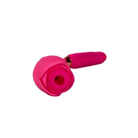 Pink Pussycat Thrusting Rose Vibrator by Cousins Group