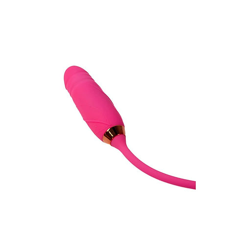 Pink Pussycat Thrusting Rose Vibrator by Cousins Group