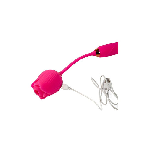 Pink Pussycat Thrusting Rose Vibrator by Cousins Group