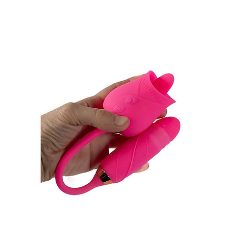 Pink Pussycat Licking Rose Clitoral Vibe by Cousins Group