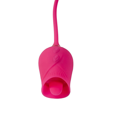 Pink Pussycat Licking Rose Clitoral Vibe by Cousins Group