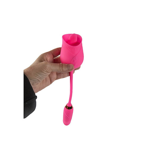 Pink Pussycat Licking Rose Clitoral Vibe by Cousins Group