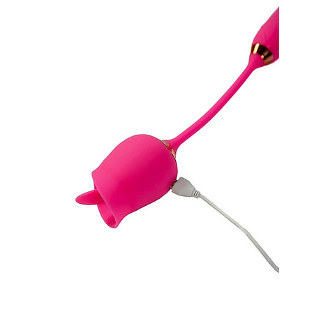 Pink Pussycat Licking Rose Clitoral Vibe by Cousins Group