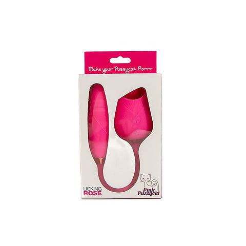 Pink Pussycat Licking Rose Clitoral Vibe by Cousins Group