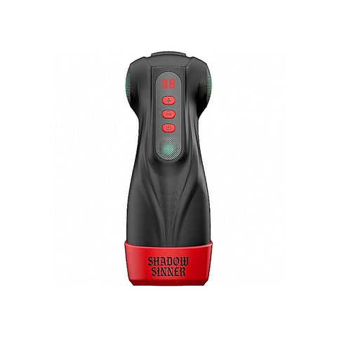 Raven Shadow Sinner Vibrating Masturbator by Shots Toys
