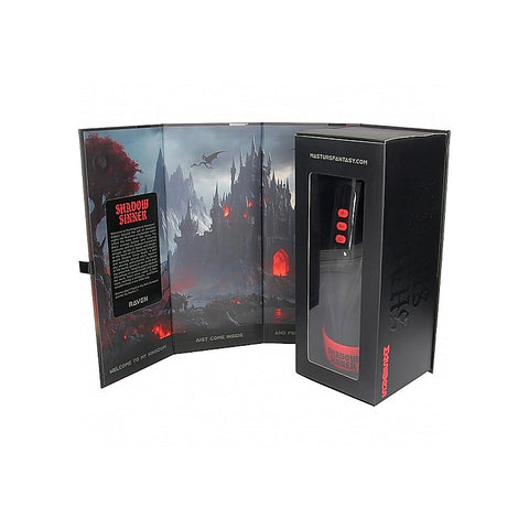 Raven Shadow Sinner Vibrating Masturbator by Shots Toys