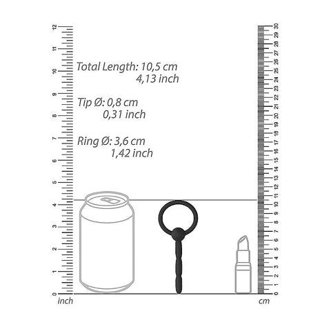 Urethral Sounding Silicone Plug by Shots Toys