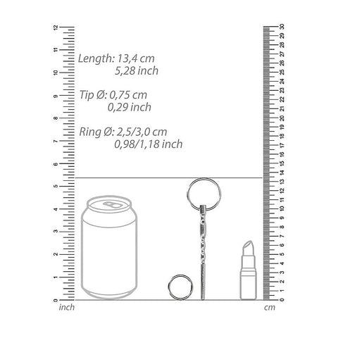 Stainless Steel Urethral Penis Plug With Ring 8mm