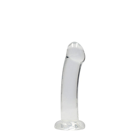 Realrock Crystal Clear Suction Cup Non Realistic Dildo