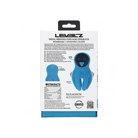 LEVELZ Digital Vibrating Penis Head Stimulator by Shots Toys