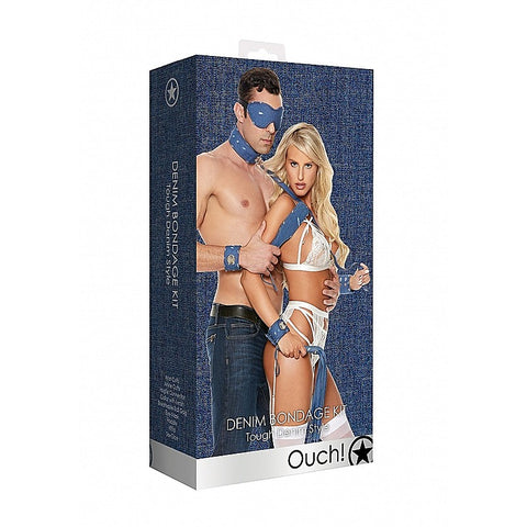 Denim Submissive Bondage Play Kit by Shots Toys