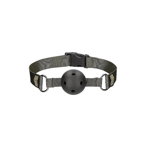 Army Theme Breathable BDSM Ball Gag by Shots Toys