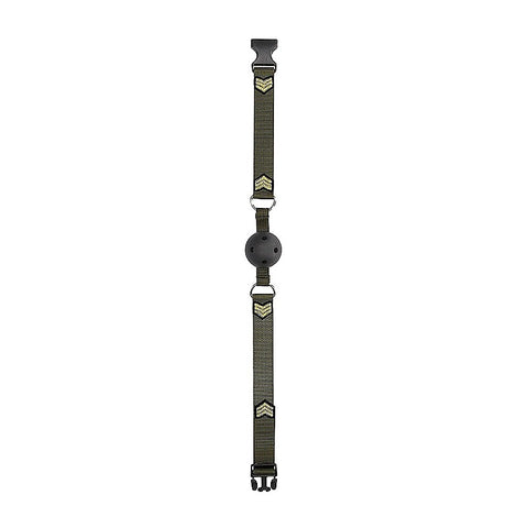 Army Theme Breathable BDSM Ball Gag by Shots Toys
