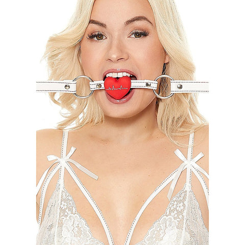Nurse Theme BDSM Silicone Heart Gag by Shots Toys