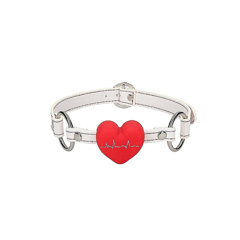 Nurse Theme BDSM Silicone Heart Gag by Shots Toys