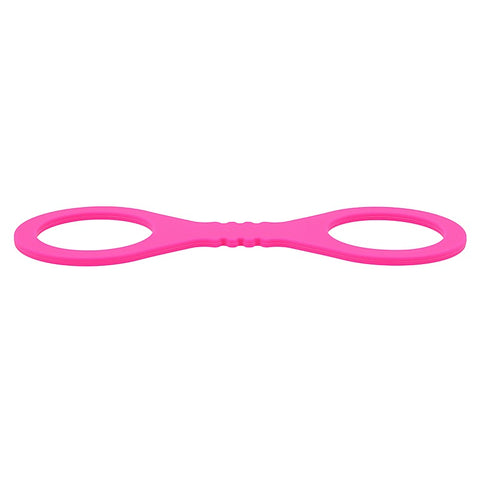 Sex & Mischief Hot Pink Silicone Hand Cuffs by Sportsheets