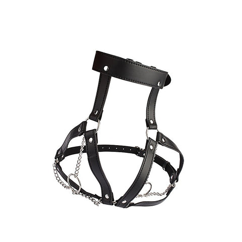 Fetish Breast Harness With O-ring Chains by Chisa