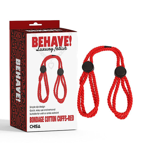 Bondage Cotton Wrist and Ankle Cuffs by Chisa