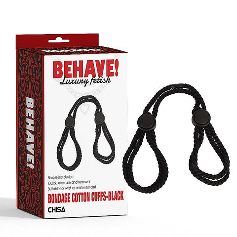 Bondage Cotton Wrist and Ankle Cuffs by Chisa