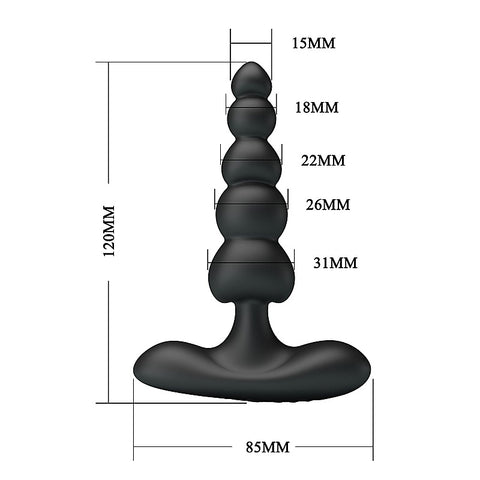 Corban Rechargeable Silicone Butt Plug by Baile
