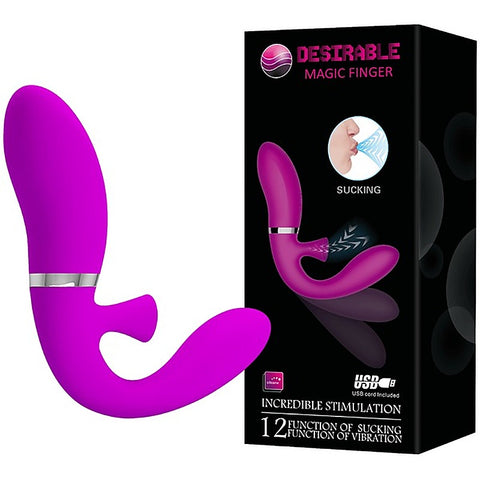 Desirable Magic Finger Vibrator With Suction by Baile