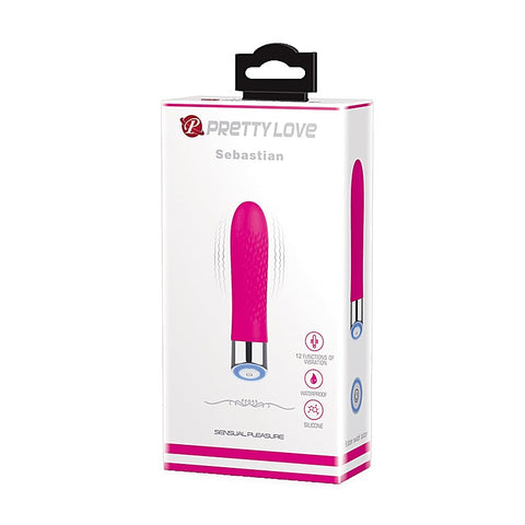 Sebastian Textured Silicone Bullet Vibrator by Baile
