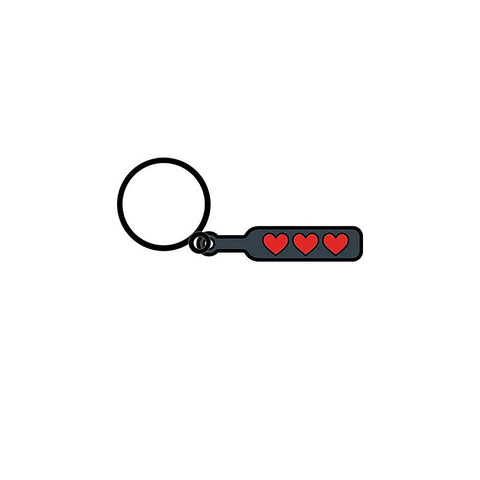 Hearts Paddle Keychain by Wood Rocket