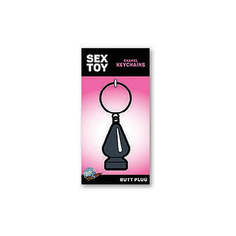 Butt Plug Shape Novelty Keychain by Wood Rocket