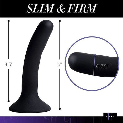 Strap-U Black Silicone Strap-On Dildo Small by XR Brands