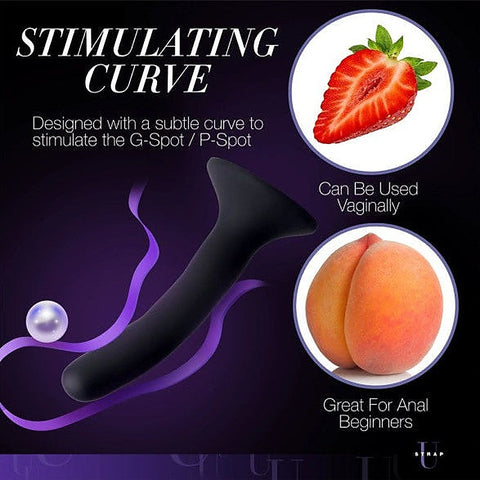 Strap-U Black Silicone Strap-On Dildo Small by XR Brands