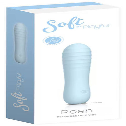 Playful Posh Rechargeable Squishy Ribbed Vibrator