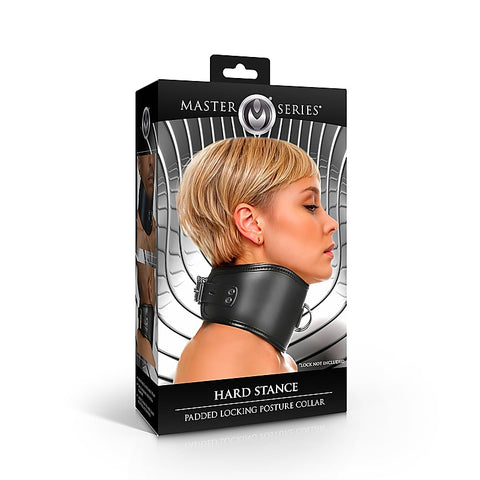 Master Series Hard Stance Padded Locking Posture Collar