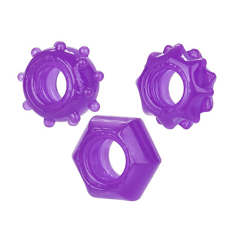 Reversible Mens Cock Ring Set by California Exotics