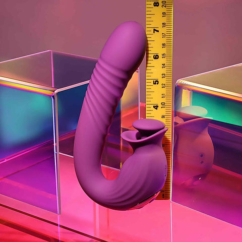 Deep Ecstasy Thrusting and Tapping Vibrator by Evolved