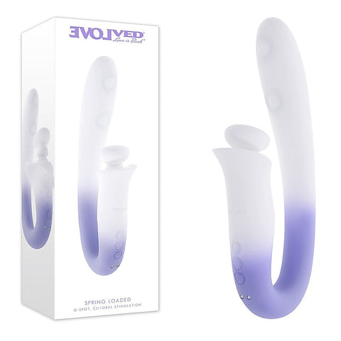 SPRING LOADED Rechargeable Multi-Tapping Vibrator by Evolved