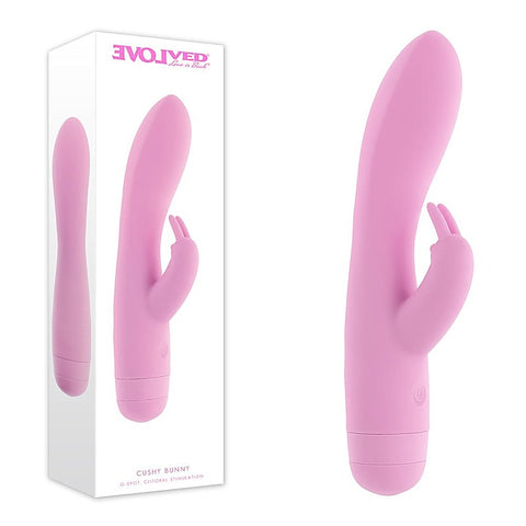 Cushy Bunny 7 Functions Silicone Rabbit Vibrator by Evolved