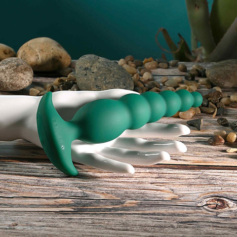 THE RATTLER Vibrating and Twirling Anal Plug by Evolved