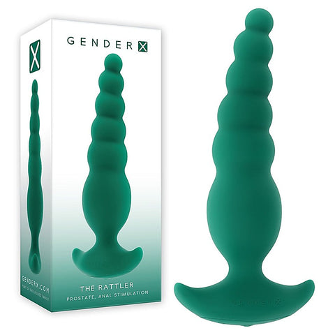 THE RATTLER Vibrating and Twirling Anal Plug by Evolved