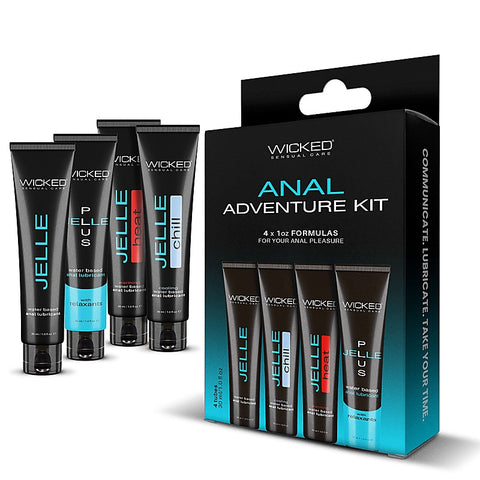 Wicked Anal Adventure Kit 4 Pack by Wicked Sensual Care