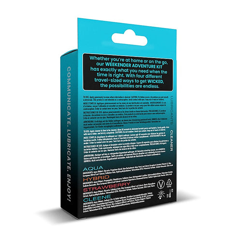 Weekender Adventure Kit 4 Pack by Wicked Sensual Care
