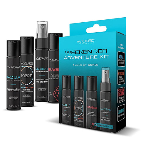 Weekender Adventure Kit 4 Pack by Wicked Sensual Care
