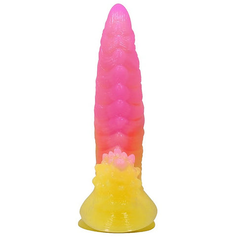 Flame Beast Rippled Monster Silicone Dildo by Baile