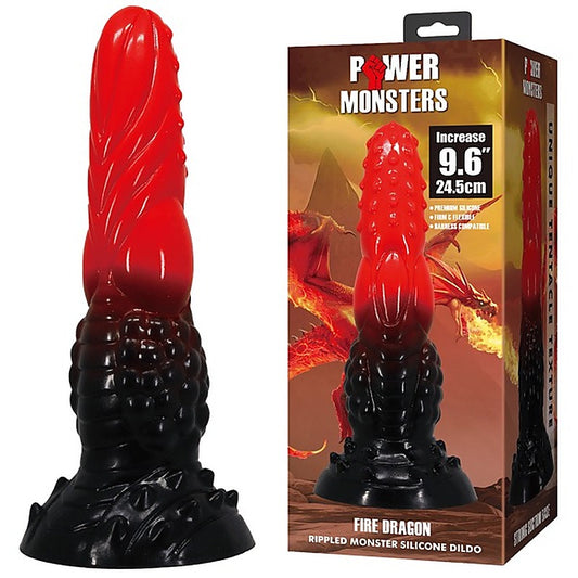 Fire Dragon Monster Silicone Creature Dildo by Baile