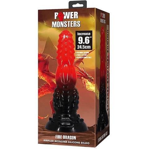 Fire Dragon Monster Silicone Creature Dildo by Baile