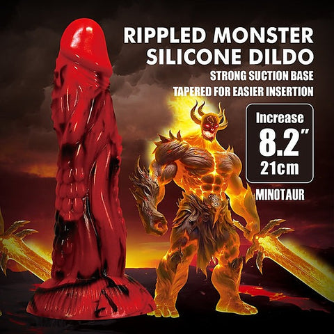 Minotaur Tapered Tip Fantasy Silicone Dildo by Baile